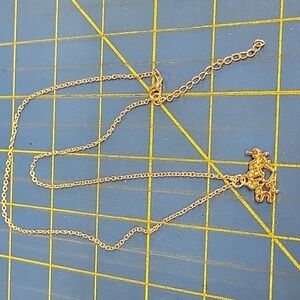 Softball Mom Gold Tone Necklace 18" + 3" Extension